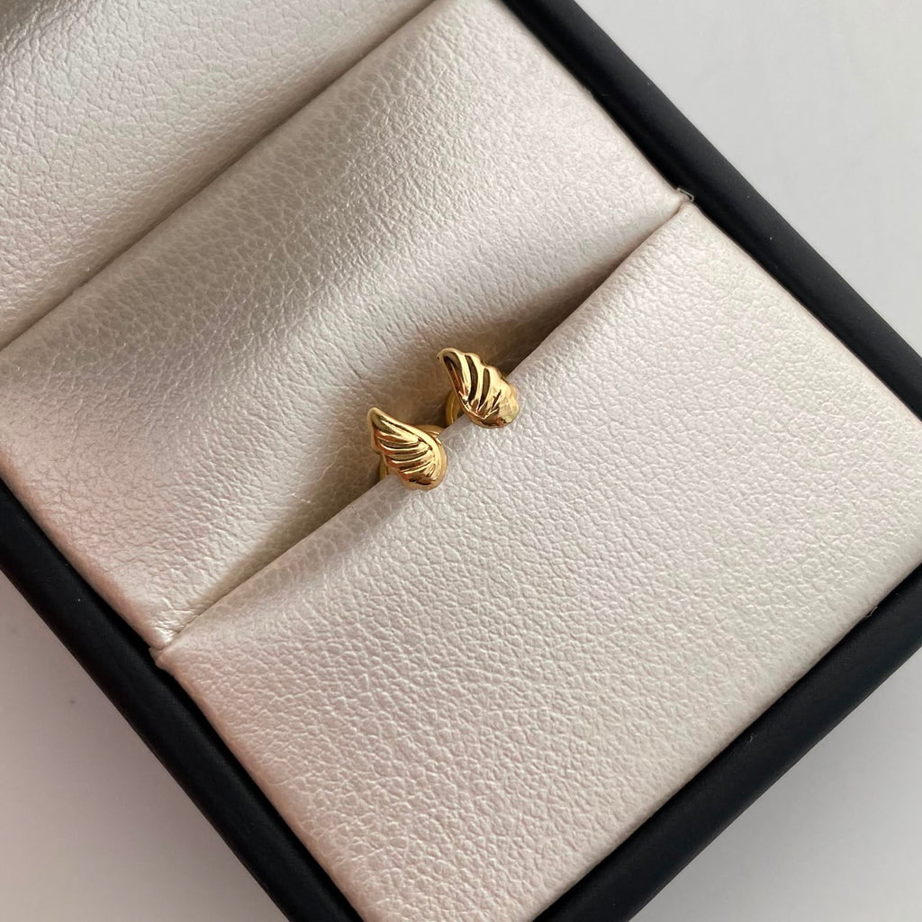 Topos mini ala lisa Oro amarillo 18k 0,45 Gr / 3,5 mm