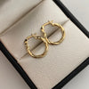 Candonga entorchada Oro amarillo 18k 1,10 Gr / 1,5 Cm