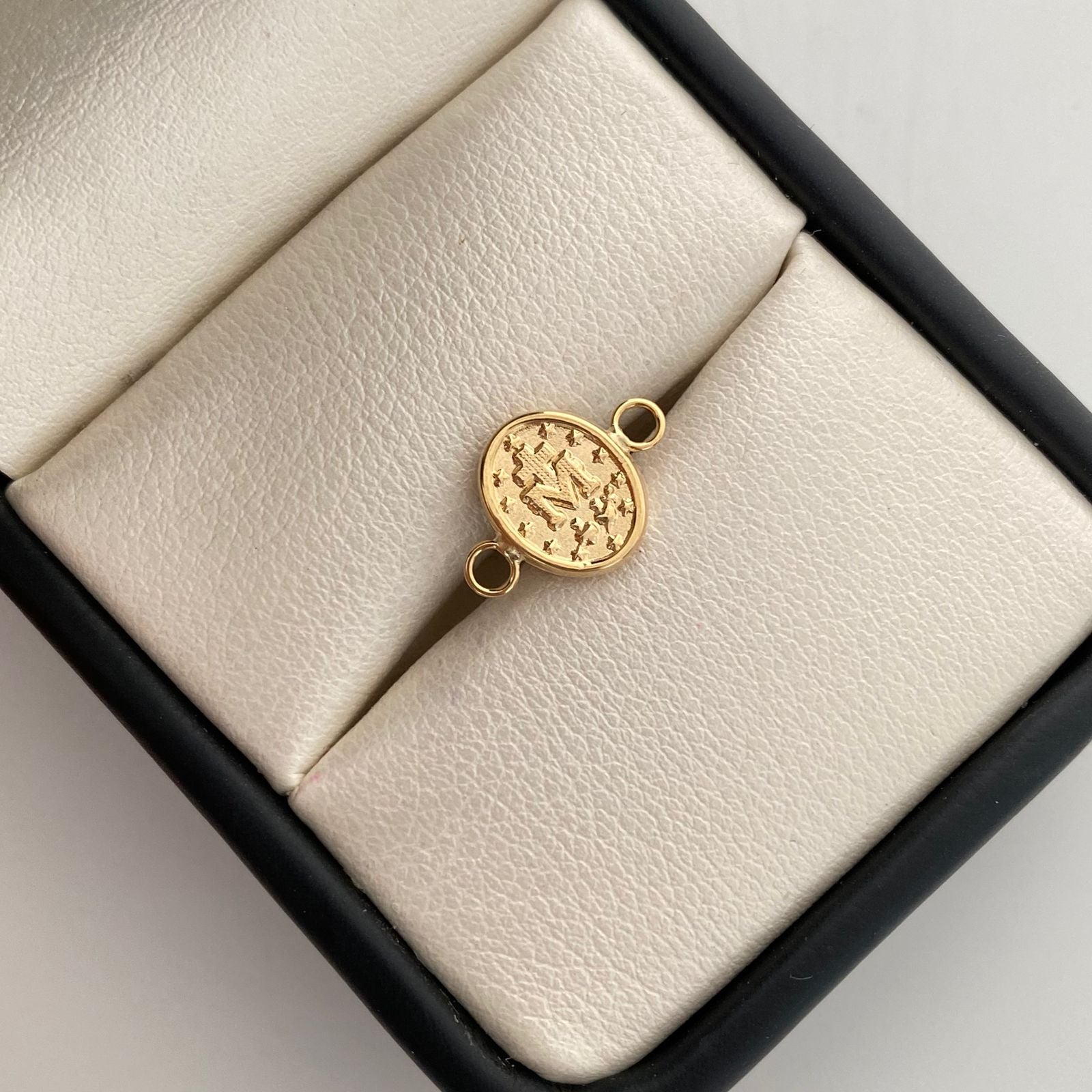 Herraje virgen milagrosa  Oro amarillo 18k 0,45 Gr / 1 Cm