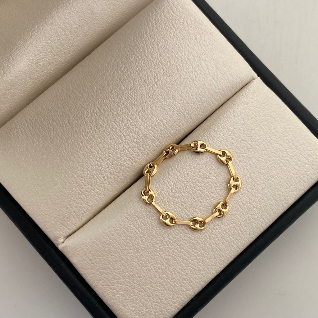 Anillo Gc Liso Oro amarillo 18k / Talla 6 / 0,75 Gr / 3,4 mm