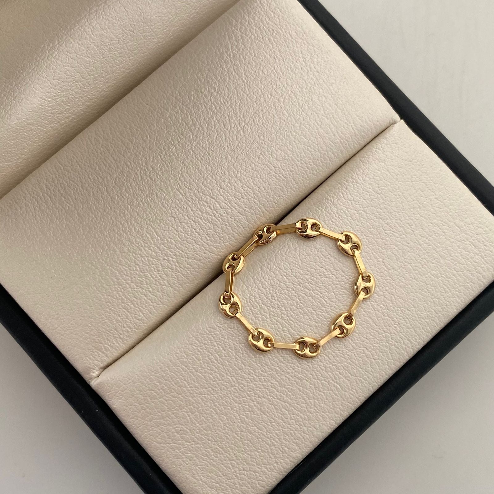 Anillo Gc Liso Oro amarillo 18k / Talla 6 / 0,75 Gr / 3,4 mm