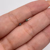 Topos Circones negros Oro amarillo 18k 0,35 Gr / 2,5 mm
