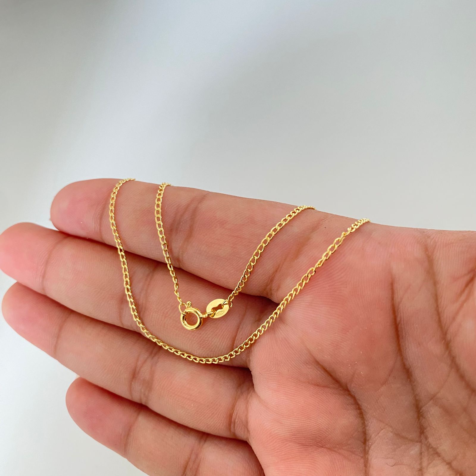 Cadena It mini  cubana Oro amarillo 18k 1,35 Gr / 1,5 mm / 40 Cm