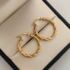 Candonga Entorchada Oro amarillo 18k 2,15 Gr / 2,4 Cm