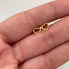Topos silueta corazon relieve Oro amarillo 18k 0,45 Gr / 5,5 mm