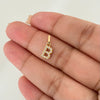 Dije letra B casting Oro amarillo 18k 0,6 Gr / 1,5 Cm