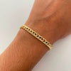 Pulso It Cubana Oro amarillo 18k +1 / 4,7 Gr / 5,3 mm / 20,5 Cm