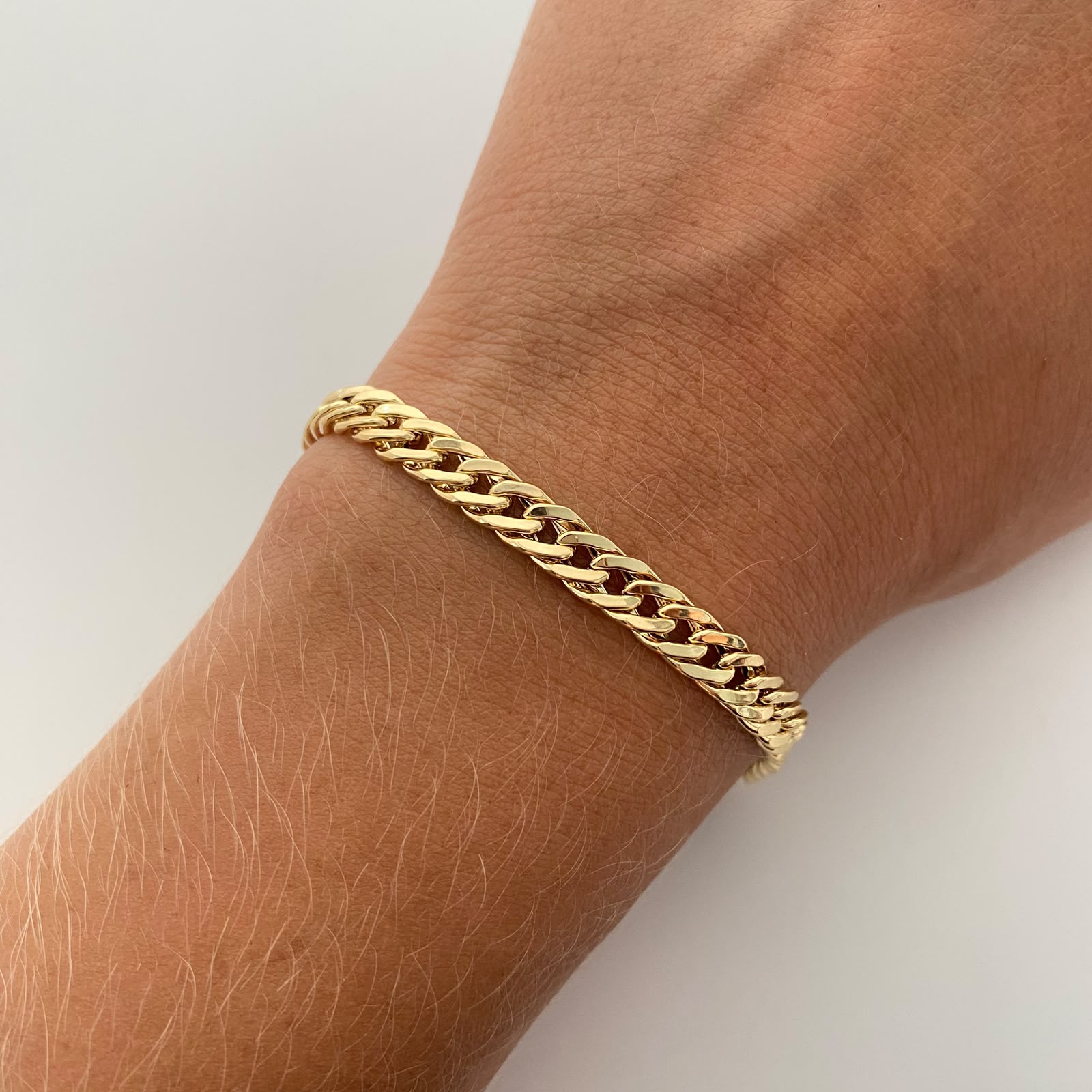 Pulso It Cubana Oro amarillo 18k +1 / 4,7 Gr / 5,3 mm / 20,5 Cm