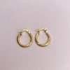 Candonga entorchado lineal Oro amarillo 18k 1,03 Gr / 1,5 Cm