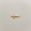 Herraje Cruz Tubular Oro amarillo 18k 3,2 Gr / 2,1 Cm
