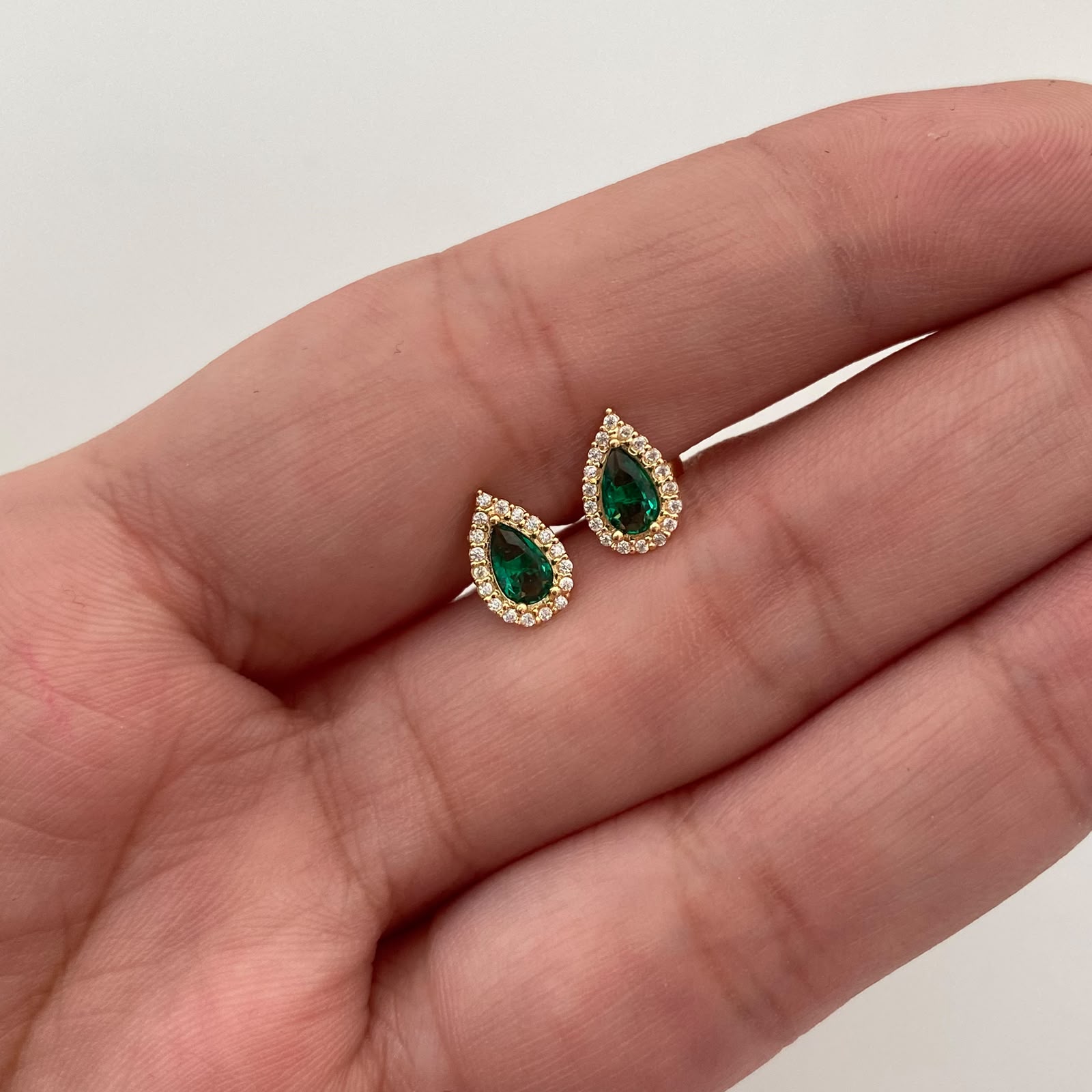 Topos Gota Casting Verde Oro amarillo 18k 1,05 Gr / 5,7 mm