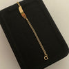 Pulso bebé Placa aro doble Oro amarillo 18k 1,30 Gr / 2,3 mm / 15 Cm Broche 0,30