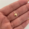 Dije corazon inflado  Oro amarillo 18k 0,3 Gr / 6,5 mm / 1 Cm