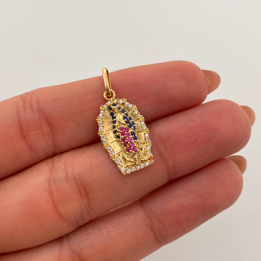 Dije Virgen de Guadalupe Casting Silueta Oro amarillo 18k 1,9 Gr / 13,3 mm / 2,5 Cm