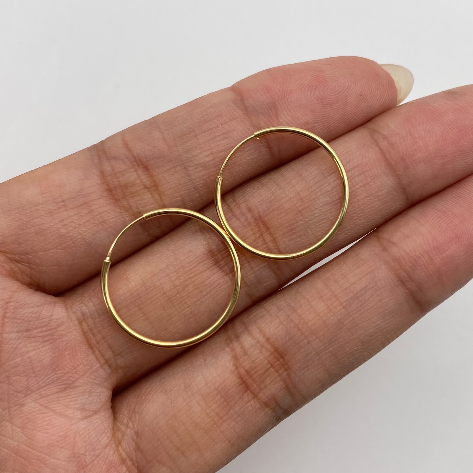 Candonga imperdibles Oro amarillo 18k 0,95 Gr / 2 Cm