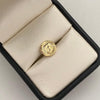 Herraje letra B con diamantado  Oro amarillo 18k 0,5 Gr / 1 Cm