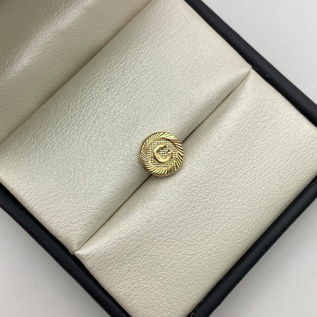 Herraje pasador letra c Oro amarillo 0,5 Gr / 1 Cm