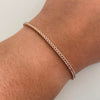 Pulso It Franco Oro blanco y Oro rosa 18k +1 / 3,2 Gr / 2,3 mm / 18,5 Cm
