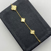 Pulso It Trebol militar diamantado Oro amarillo 18k +4 / 5,55 Gr / 12,5 mm / 18,5 Cm