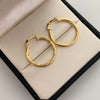 Candonga Entorchada Oro amarillo 18k 1,6 Gr / 2,4 Cm