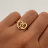 Anillo 15 Corazon Oro amarillo 18k / Talla 7 1/4 / 2,35 Gr