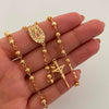Rosario Virgen de Guadalupe Casting Oro amarillo 18k 12,00 Gr / 4,2 mm / 55 Cm Broche 0,40