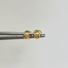 Topos media bola diamantado 4mm Oro amarillo 18k 0,45 Gr