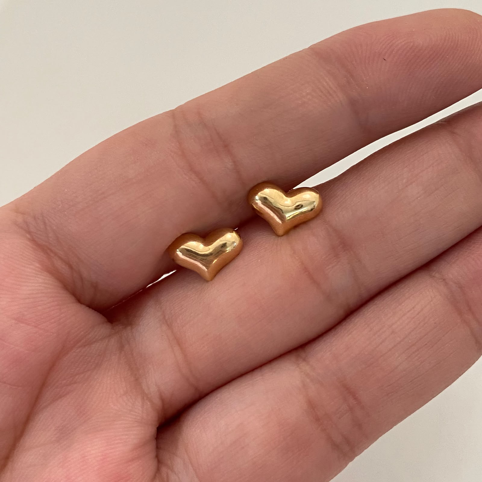 Topos corazon inflado  Oro amarillo 18k 0,75 Gr / 10 mm