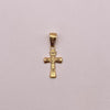 Dije Cruz cristo Oro amarillo 18k 0,5 Gr / 10,1 mm / 2,5 Cm