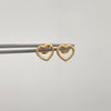 Topos Corazon Silueta Oro amarillo 18k 0,6 Gr / 8,9 mm