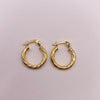 Candonga Entorchada Oro amarillo 18k 0,96 Gr / 1,5 Cm