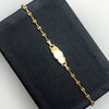 Pulso bebé gc placa nube Oro amarillo 18k 1,95 Gr / 3,4 mm / 14 Cm Broche 0,40