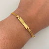 Pulso bebé It Chino Placa Oro amarillo 18k +1 / 2,45 Gr / 3,6 mm / 14 Cm
