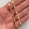 Cadena Rustica Circulo Diamantado Oro amarillo 18k 9,85 Gr / 3,6 mm / 60 Cm