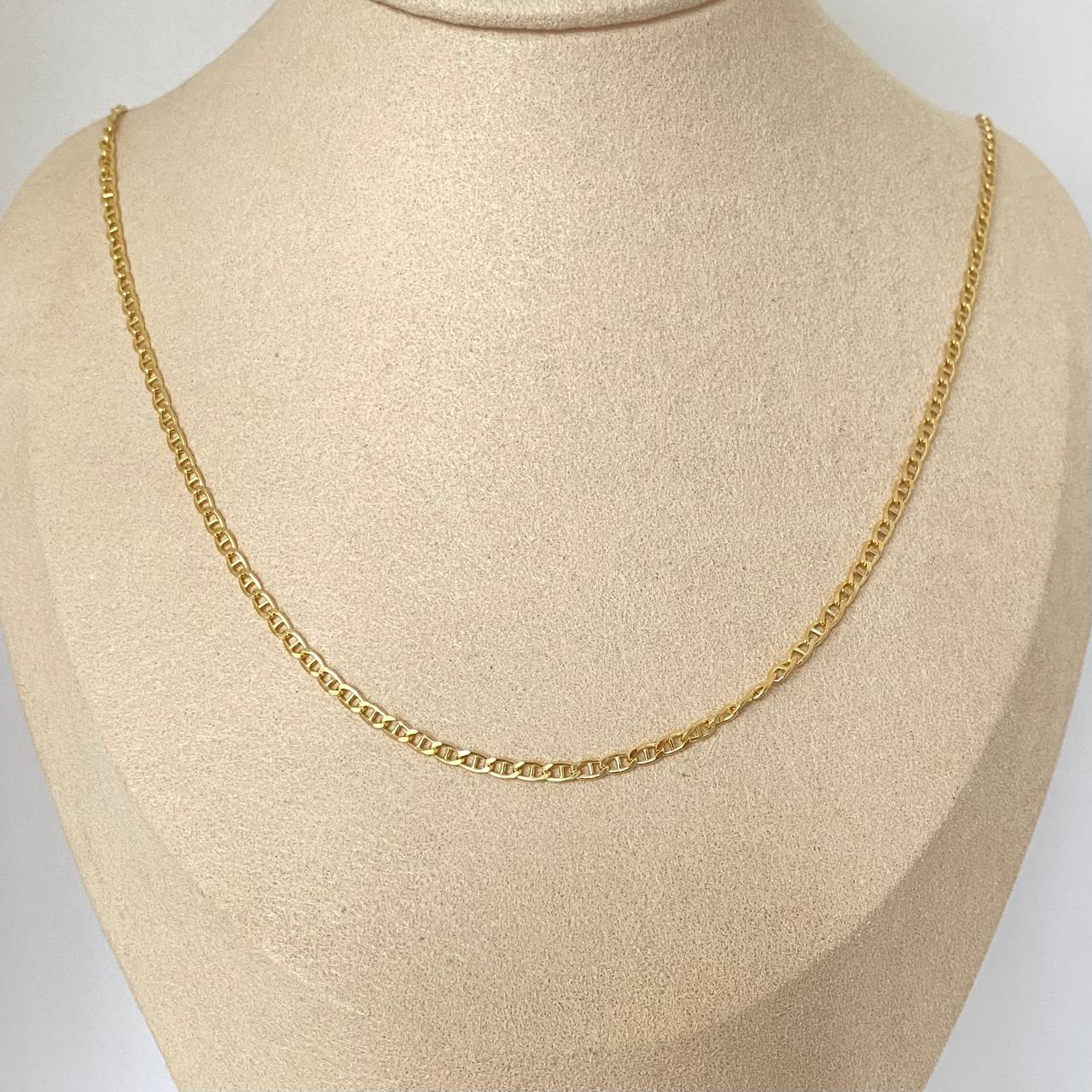 Cadena It plana escalera Oro amarillo 18k 4,35 Gr / 2,5 mm / 60 Cm