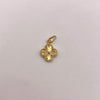 Dije trebol diamantado Oro amarillo 1,15 Gr / 2 Cm