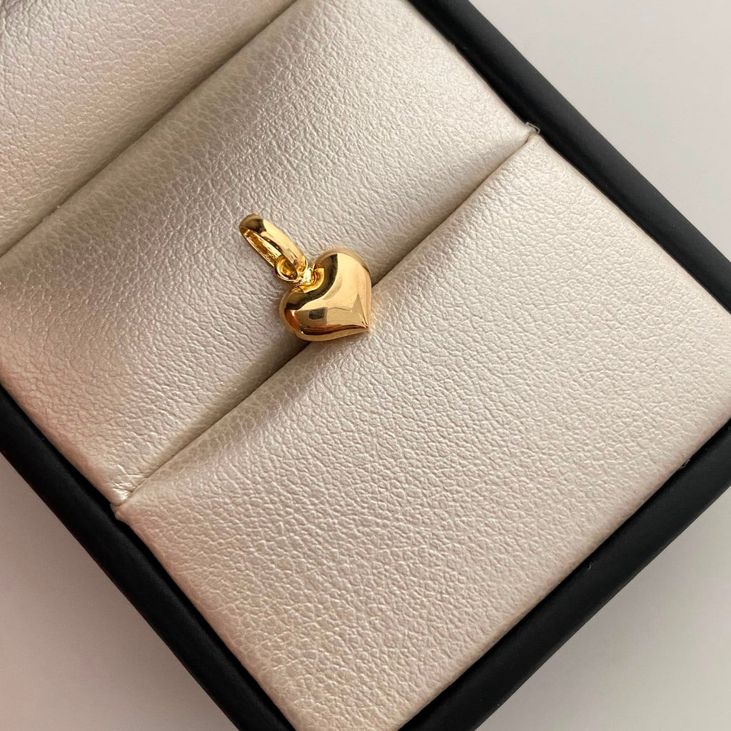 Dije Corazon Inflado Oro amarillo 18k 0,35 Gr / 7,8 mm / 1,3 Cm