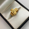 Anillo Cruz Cristo Oro amarillo 18k / Talla 5 / 2,65 Gr / 4,2 mm