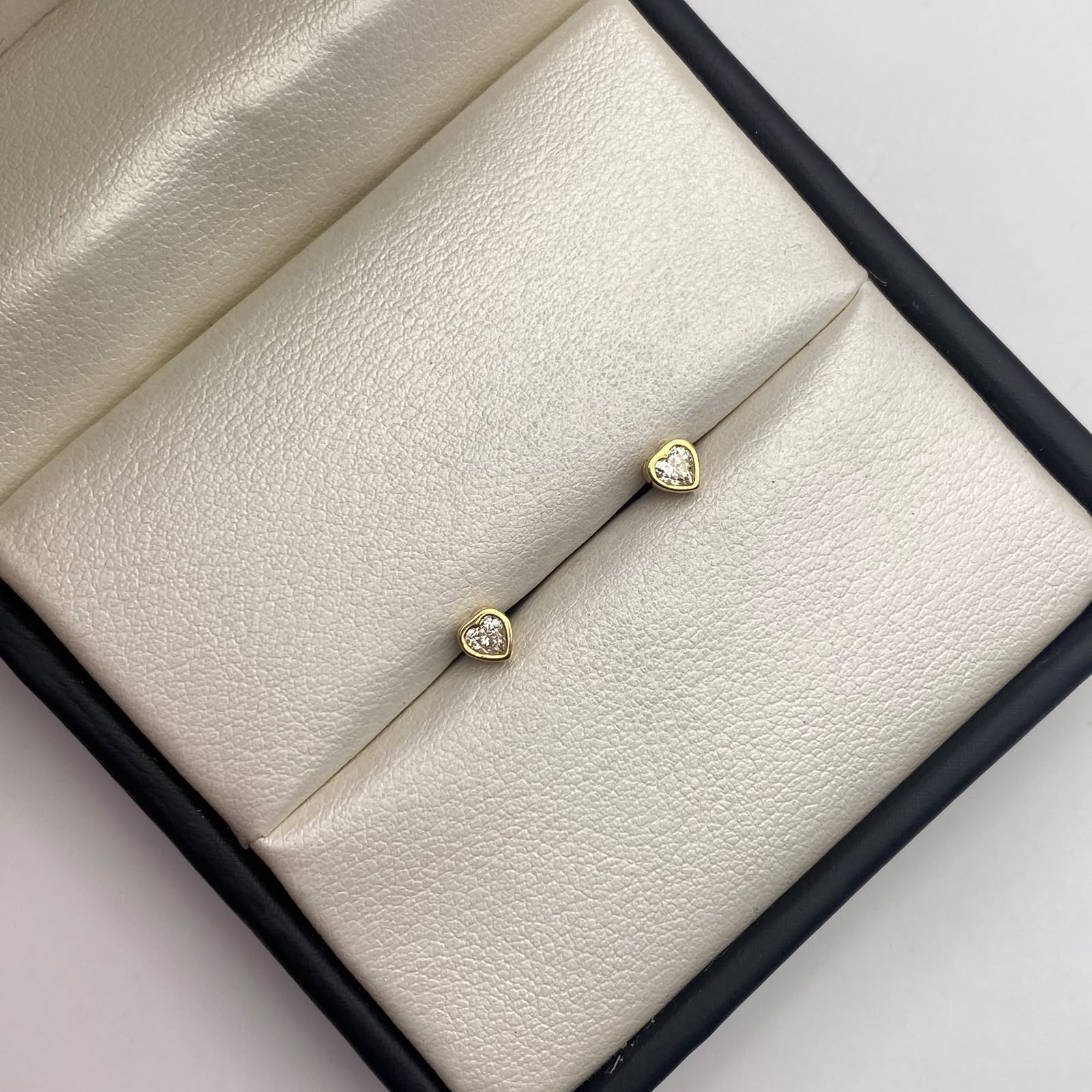Cadena It Mini rollon + dije de corazon circon blanco+ topos Oro amarillo 18k +4 / 2,49 Gr / 0,6 mm / 45 Cm