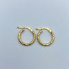 Candonga It diamantada  Oro amarillo 18k 1 Gr / 1,5 Cm