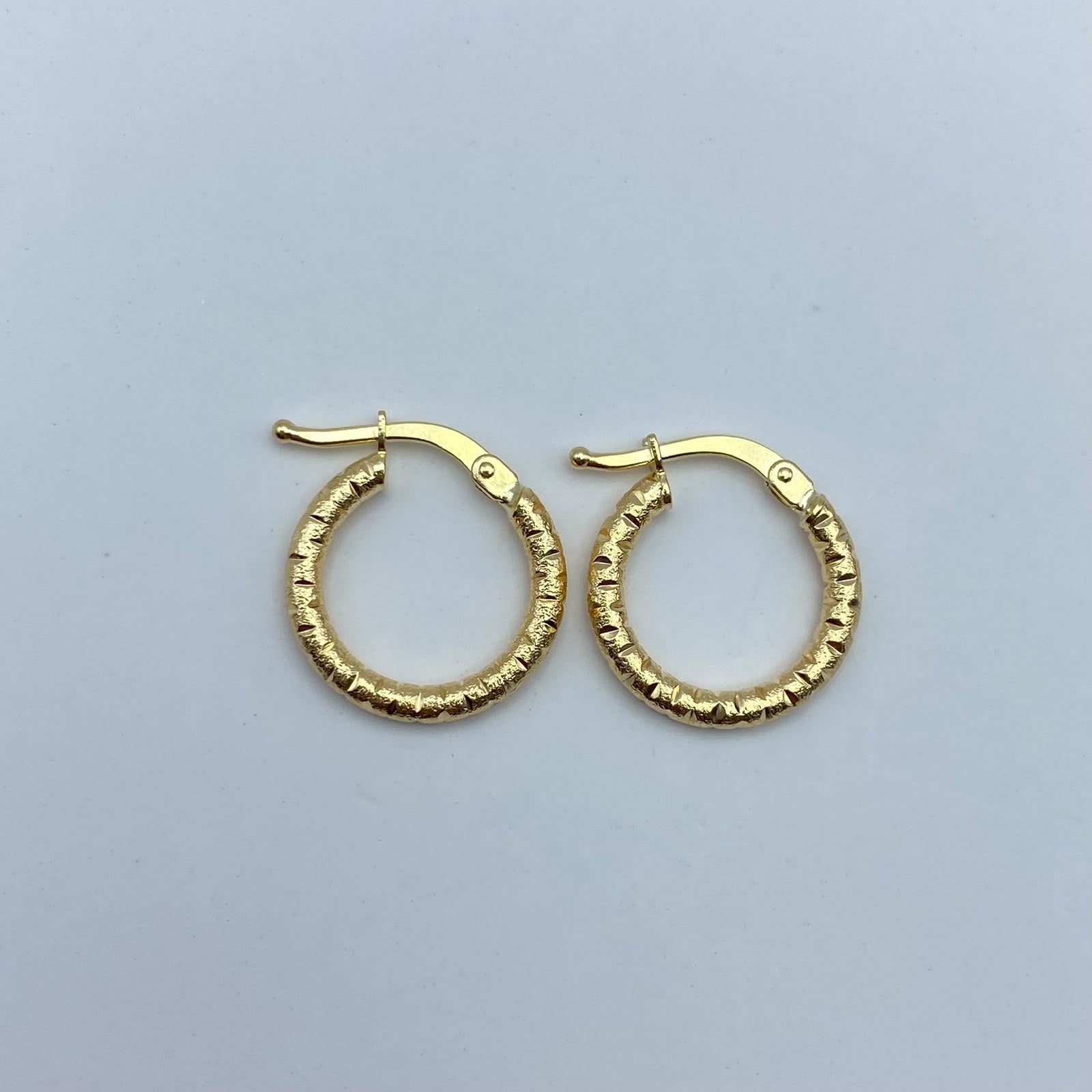 Candonga It diamantada  Oro amarillo 18k 1 Gr / 1,5 Cm