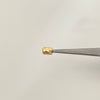 Herraje cilindro diamantado 5mm Oro amarillo 18k 0,25 Gr