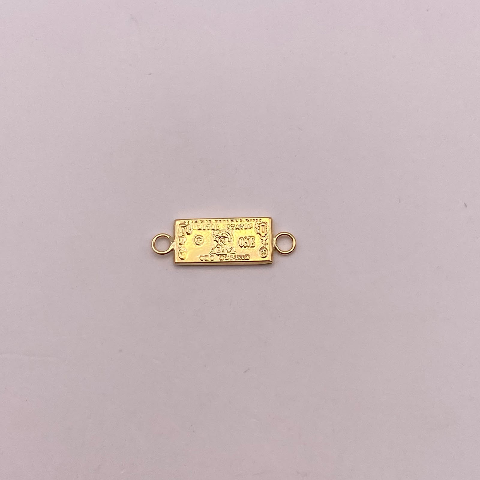 Herraje dolar Oro amarillo 18k 0,55 Gr / 2 Cm