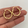 Candonga Entorchada Oro amarillo 18k 2,15 Gr / 2 Cm