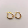 Candonga lisa Tres oros 18k 1,6 Gr / 1,8 Cm