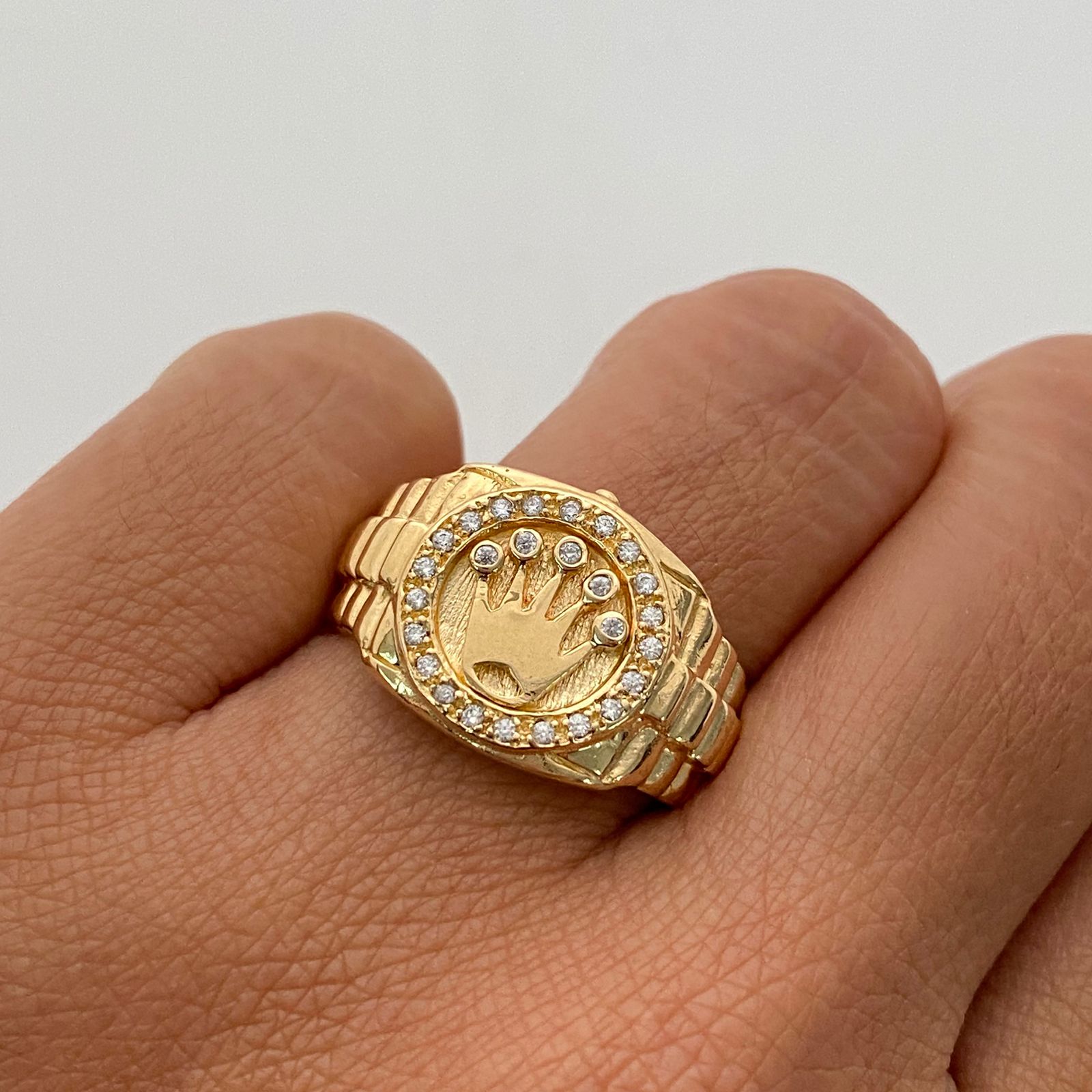 Anillo Corona Rx Casting Oro amarillo 18k / Talla 8 / 6,75 Gr / 5,7 mm