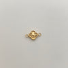 Herraje Trebol Diamantado Oro amarillo 18k 0,4 Gr / 1,5 Cm