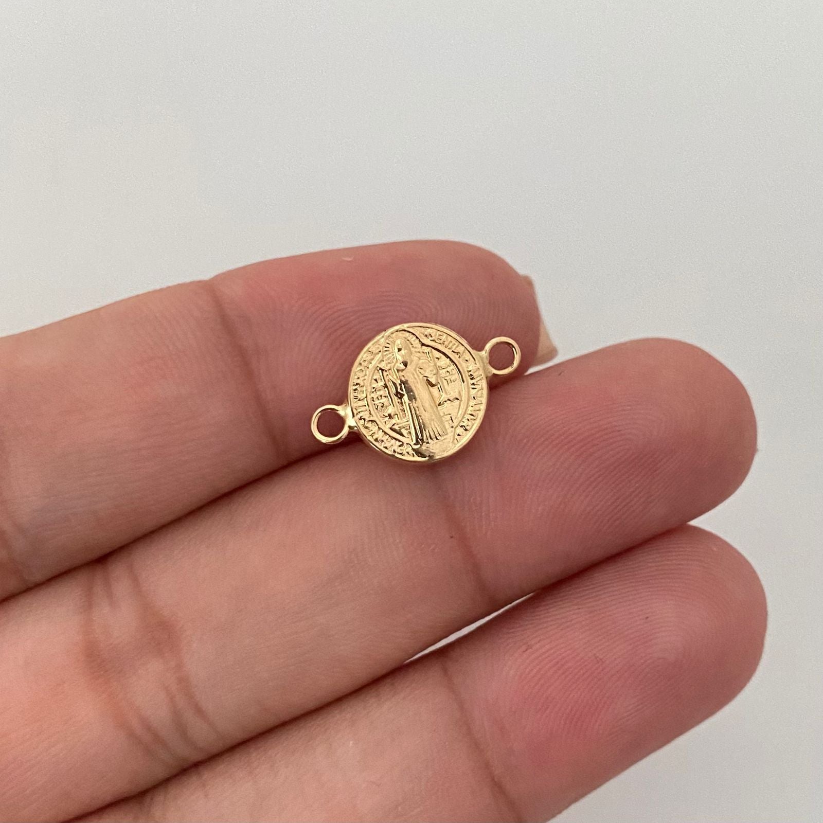 Herraje san benito Oro amarillo 18k 0,50 Gr / 1,5 Cm