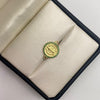Herraje san benito circones verdes Oro amarillo 18k 1,45 Gr / 2 Cm