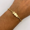Pulso bebé gc placa nube virgen milagrosa Oro amarillo 18k 2,00 Gr / 3,2 mm / 14,5 Cm Broche 0,20